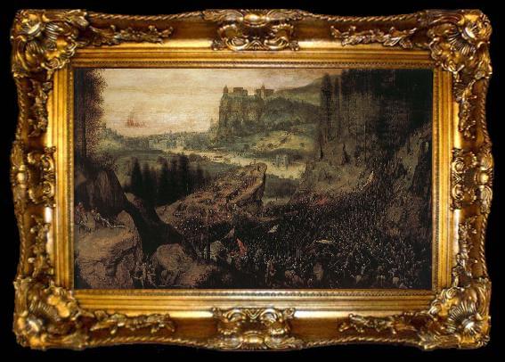 framed  Pieter Bruegel Saul killed, ta009-2
